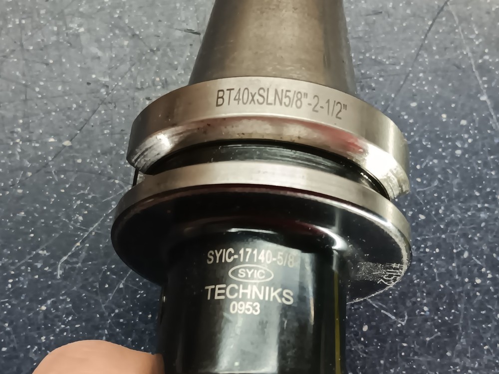 Techniks BT40 5/8" ID Solid End Mill Tool Holder CNC Lathe SYIC 17140 .625