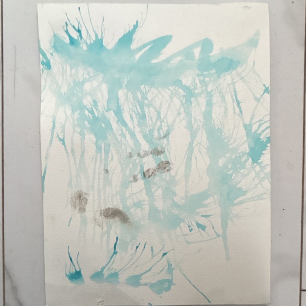 Elementary kids fundraising abstract painting