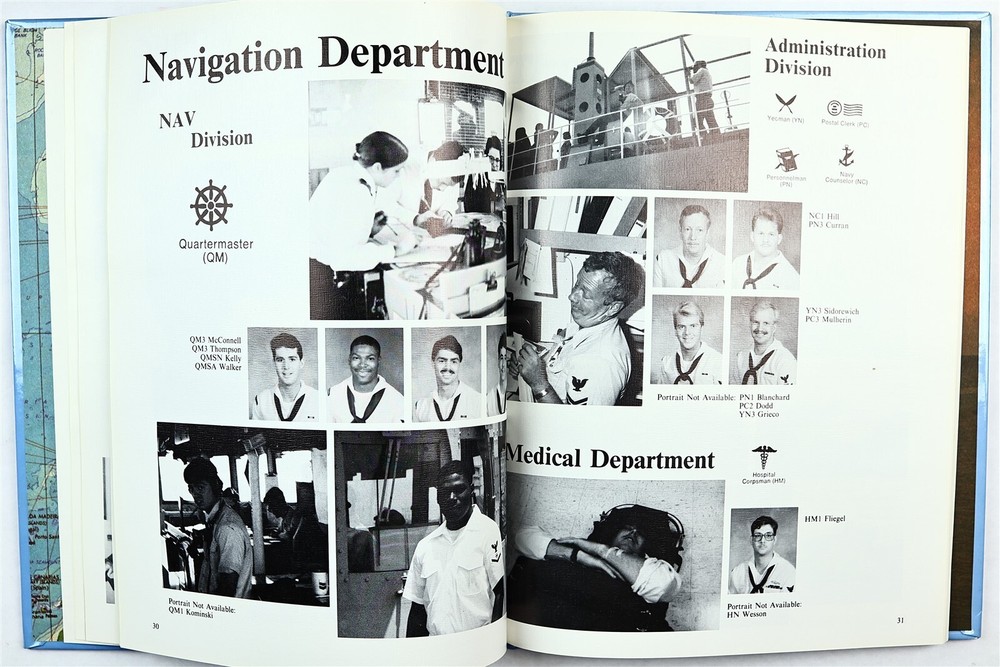 USS Monongahela (AO-178) 1989 Mediterranean Deployment Cruise Book