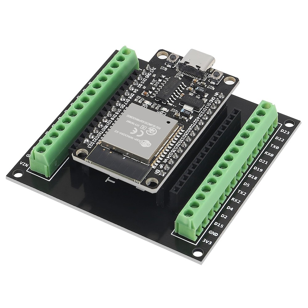 2 Pack ESP32 Development Boards CP2102 WiFi Bluetooth Dual Core with GPIO Board