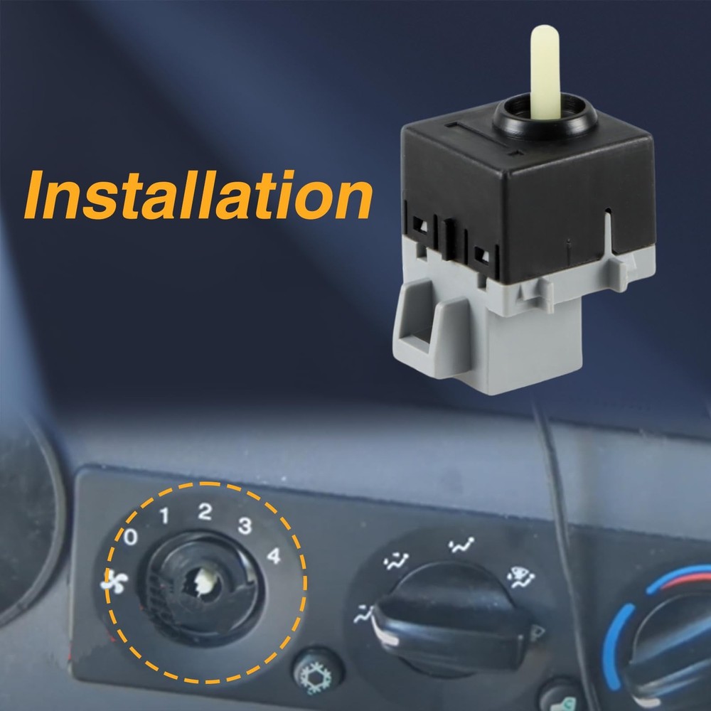 FUSCH HVAC Blower Motor Control Switch Compatible with 2006-2007 Peterbilt...