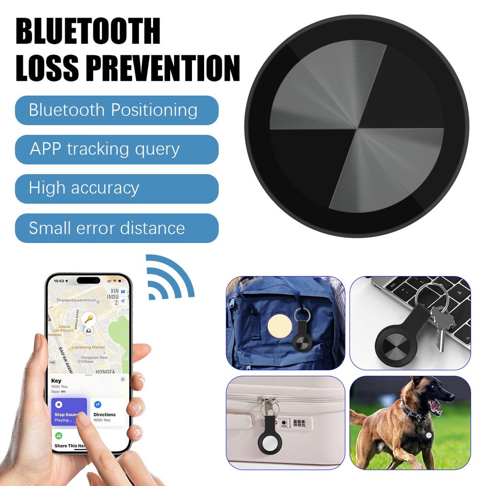 2/4/6x Smart Anti-Lost Gps Bluetooth Tracking for Keys&kids ios& Android Support