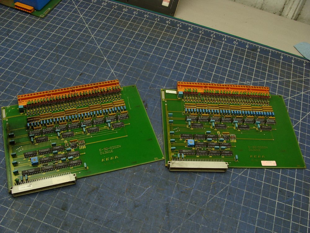 LOT OF 2 KEBA D1321E E-32-DIGIN DIGITAL INPUT CONTROL BOARDS