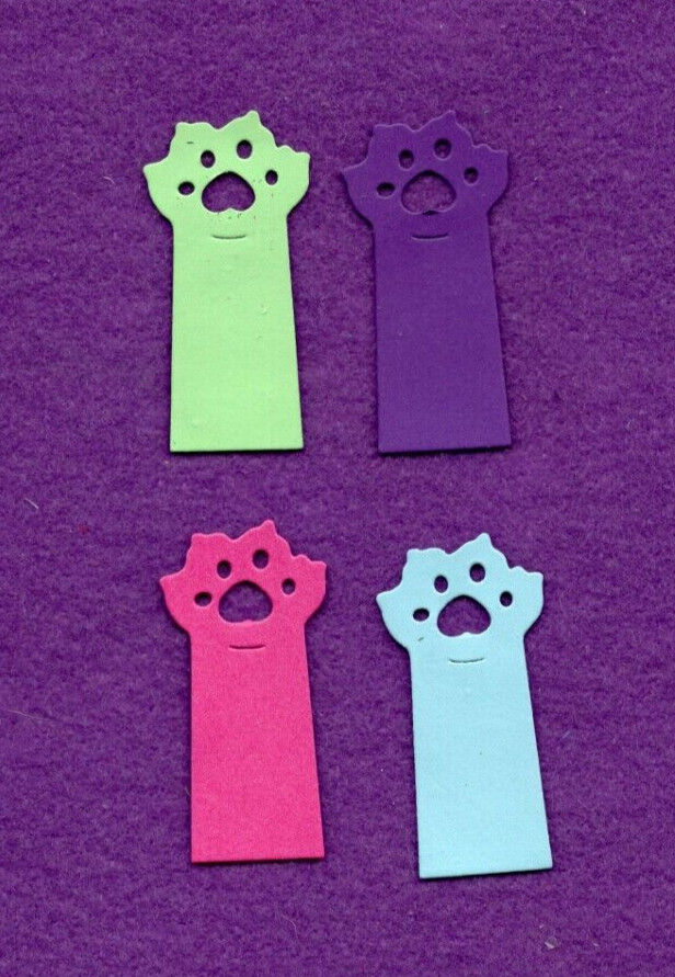 CAT PAW # 2 die cuts scrapbook cards