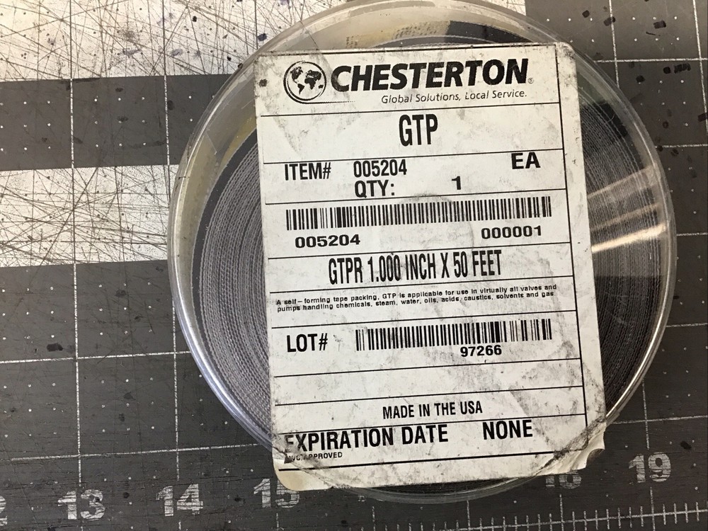 CHESTERTON GRAPHITE TAPE PACKAGING 005204 1.000x50 Ft (LC06B)