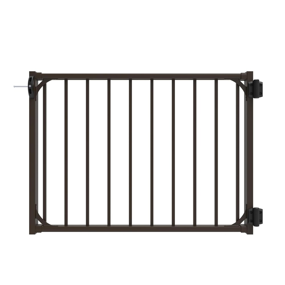 Deckorators 36 in. Weathered Brown Aluminum Rapid Rail Gate Conversion Kit