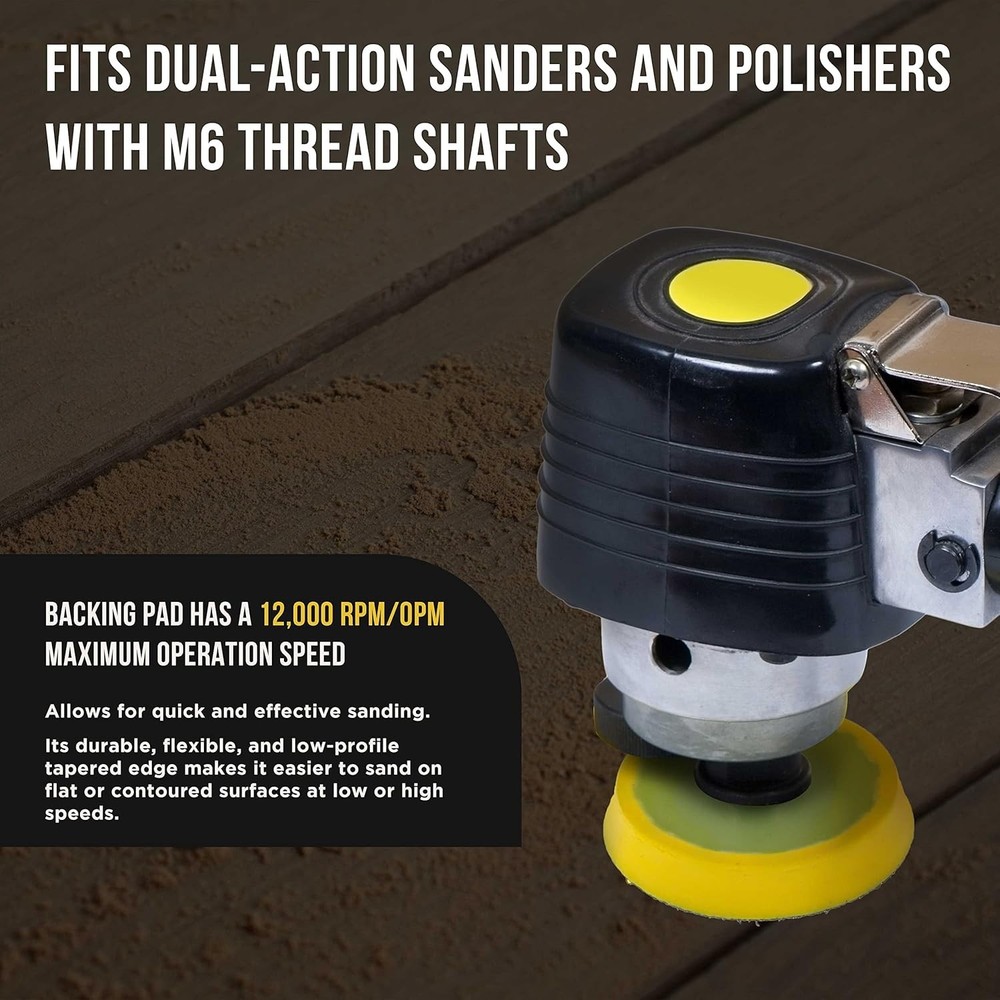 Coarse Grit 2" Backing Plate Pads - Durable & Efficient Sander Solution, 2 Pack