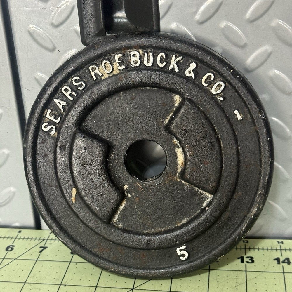 VTG Sears Roebuck & Company Stackable Standard 5 Lb Weight