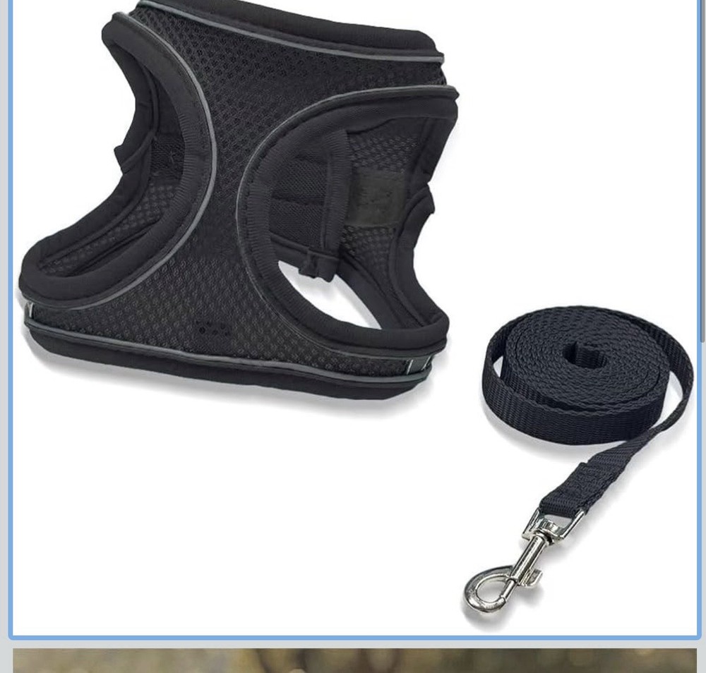 Voyager Reflective Adjustable Mesh Soft/Vest Dog Harness with Leash