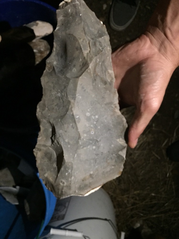 Heat treated Texas Chert Spalled medium flat 15+ Lbs $120