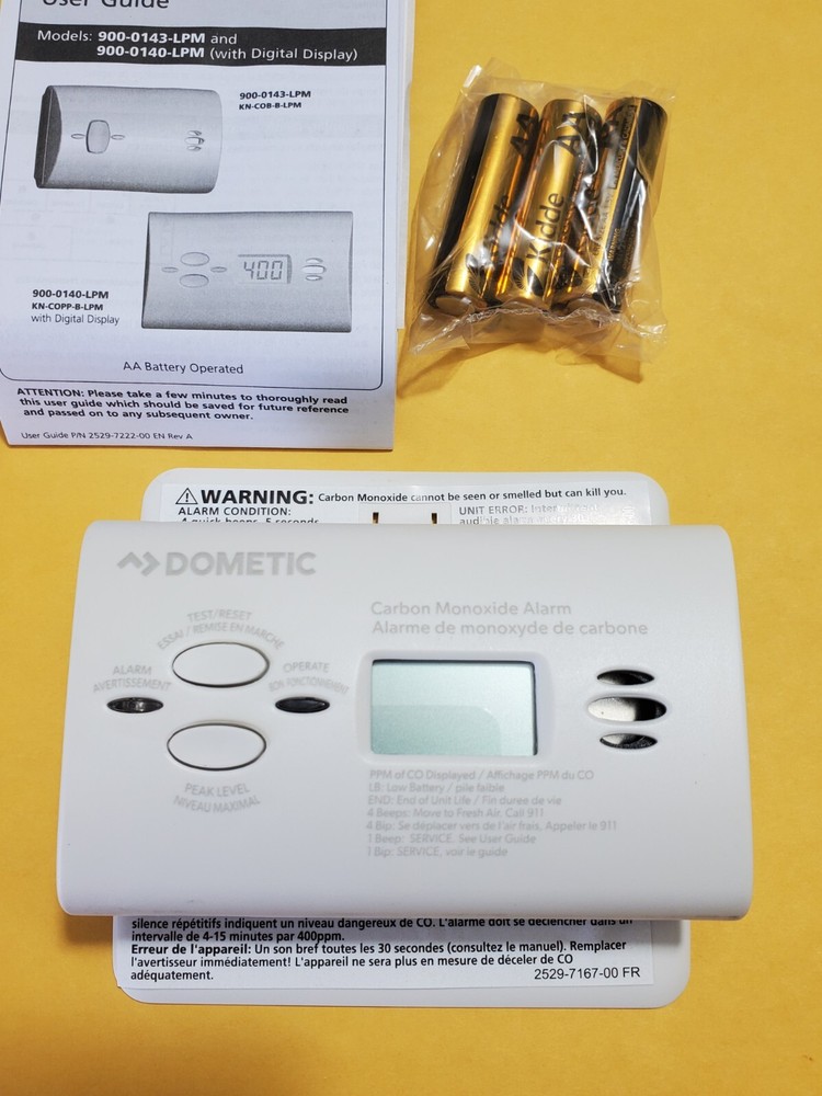 Dometic Carbon Monoxide Digital Alarm Detector RV