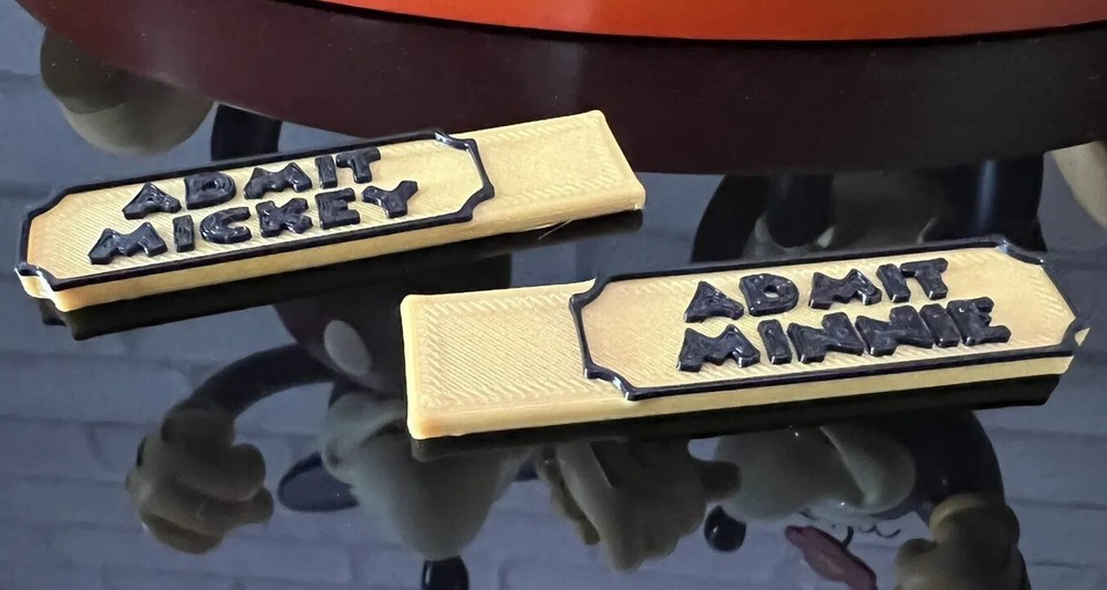 Mickey & Minnie Retro Ticket Statue - Replacement Tickets for hands