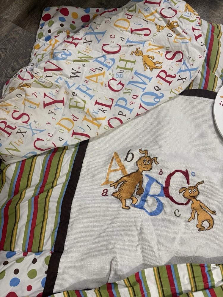 Dr. Seuss Crib Bedding ABC Alphabet & decor