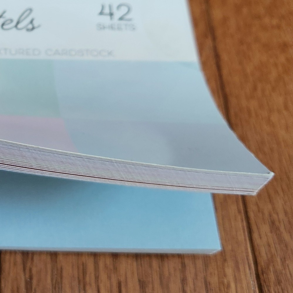 DCWV 6x6 Double-Sided Solid Cardstock Stack Pad Pastels Pink Blue Yellow etc NEW