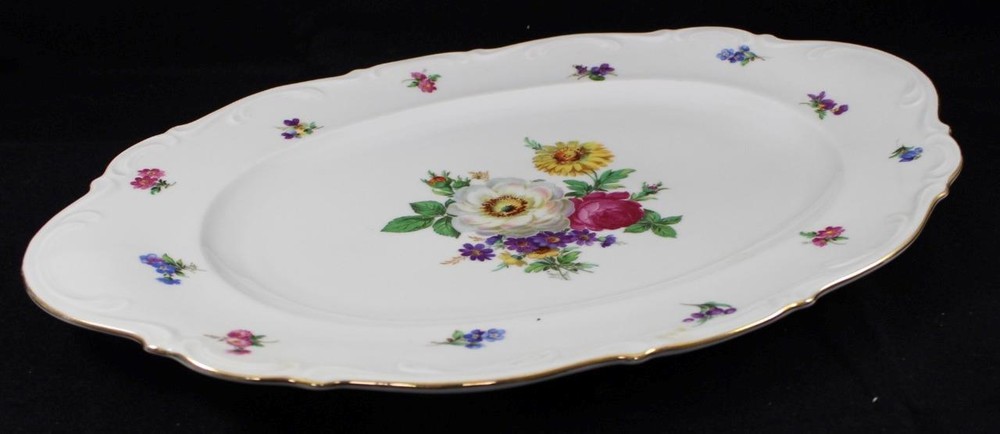 Mitterteich Platinum Princess 16 Inch Oval Platter