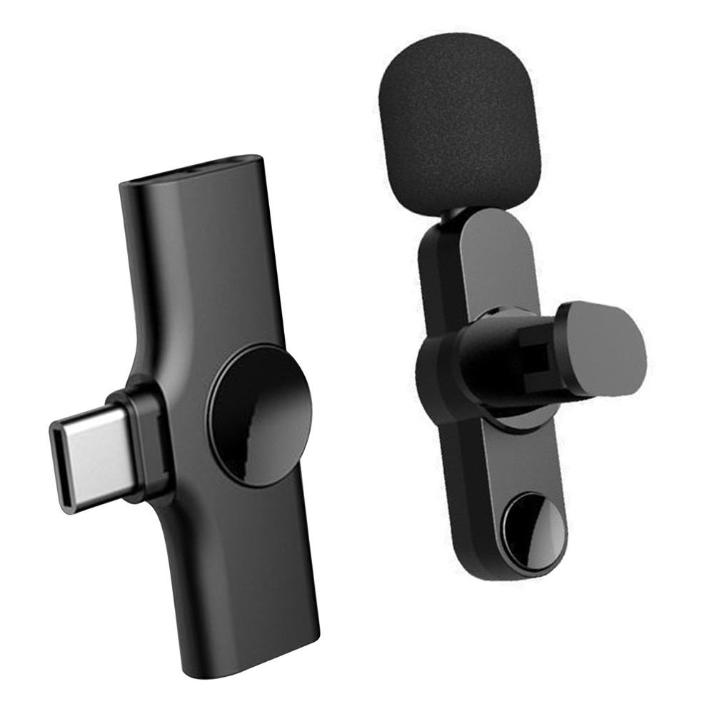 Wireless Microphone Mini Audio With Type-C Receiver For Conference Interview D