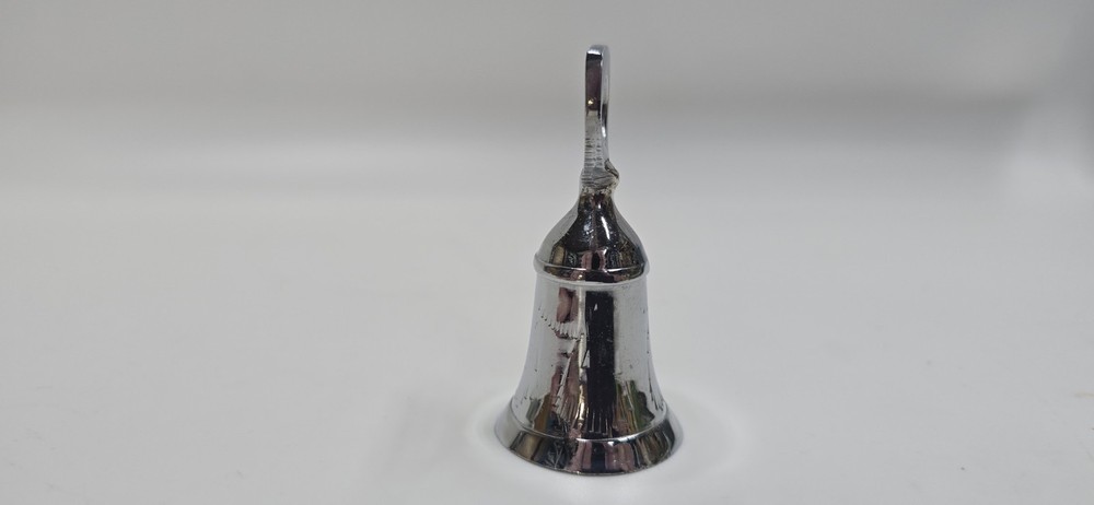 Silver Tone Etched Bell 2.75"