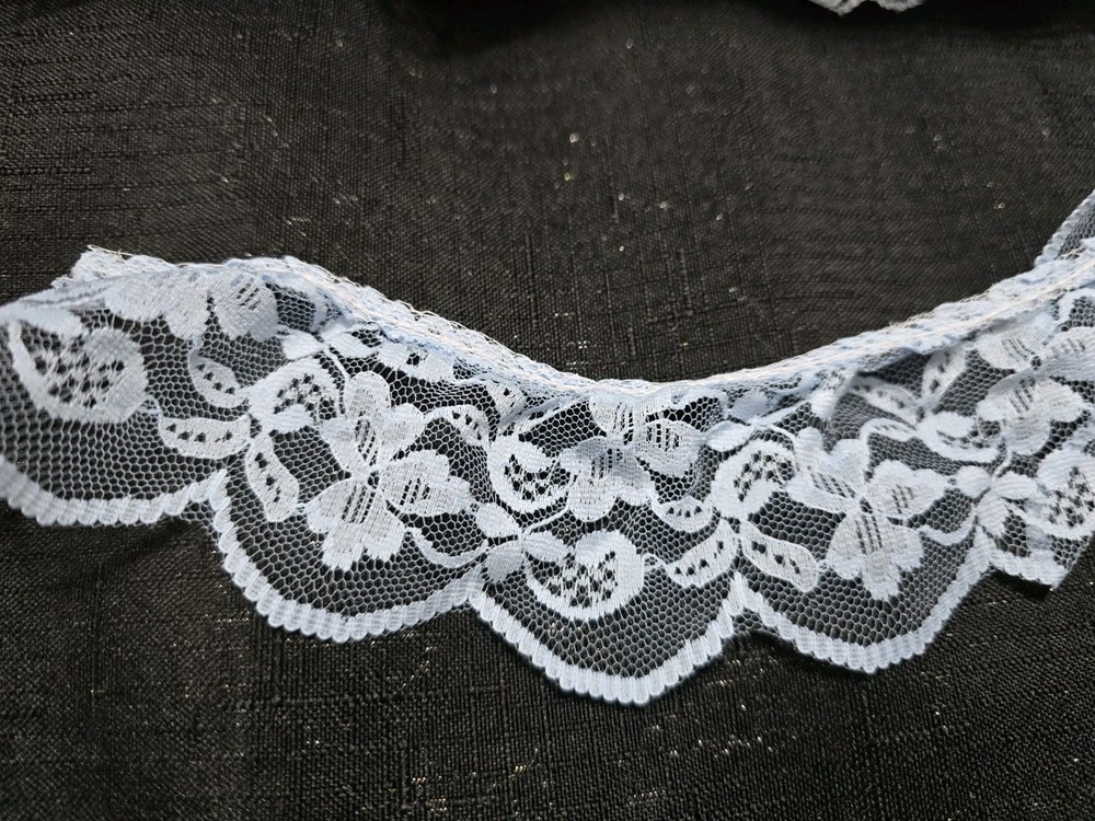 Vintage Blue Lace Trim