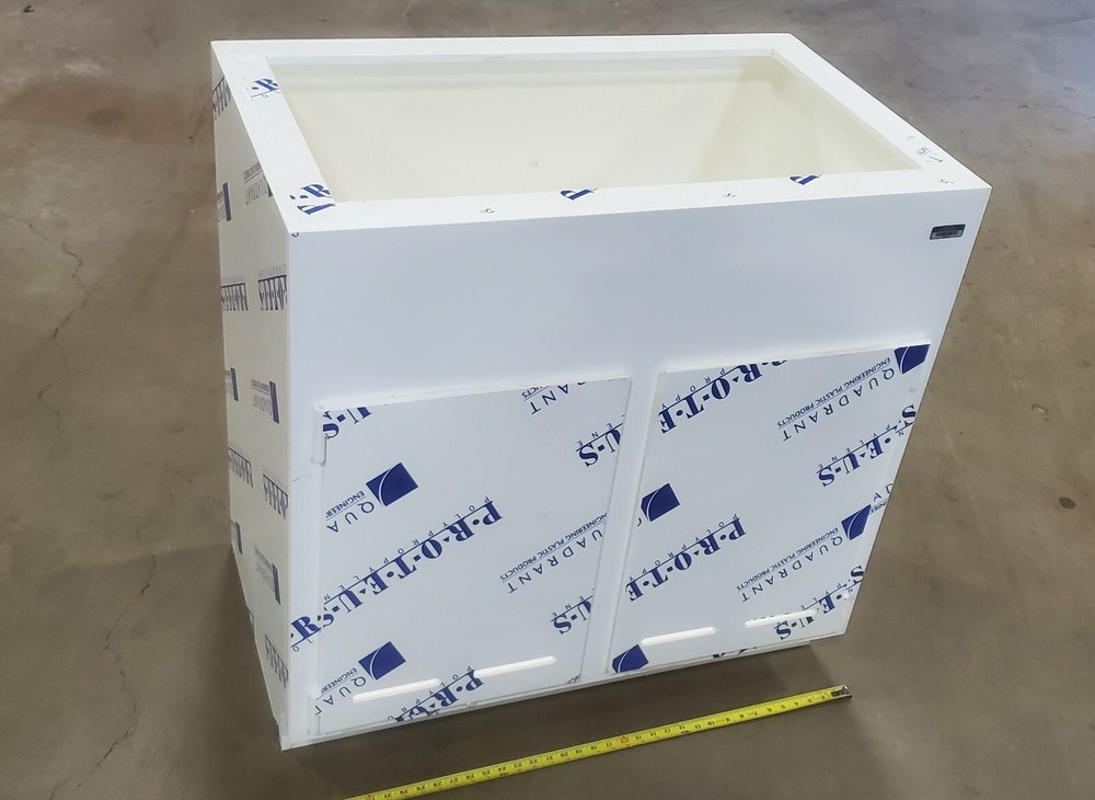 TFI Inline 36x22x36" Polypropylene Laboratory non-metalic casework base 1/2"