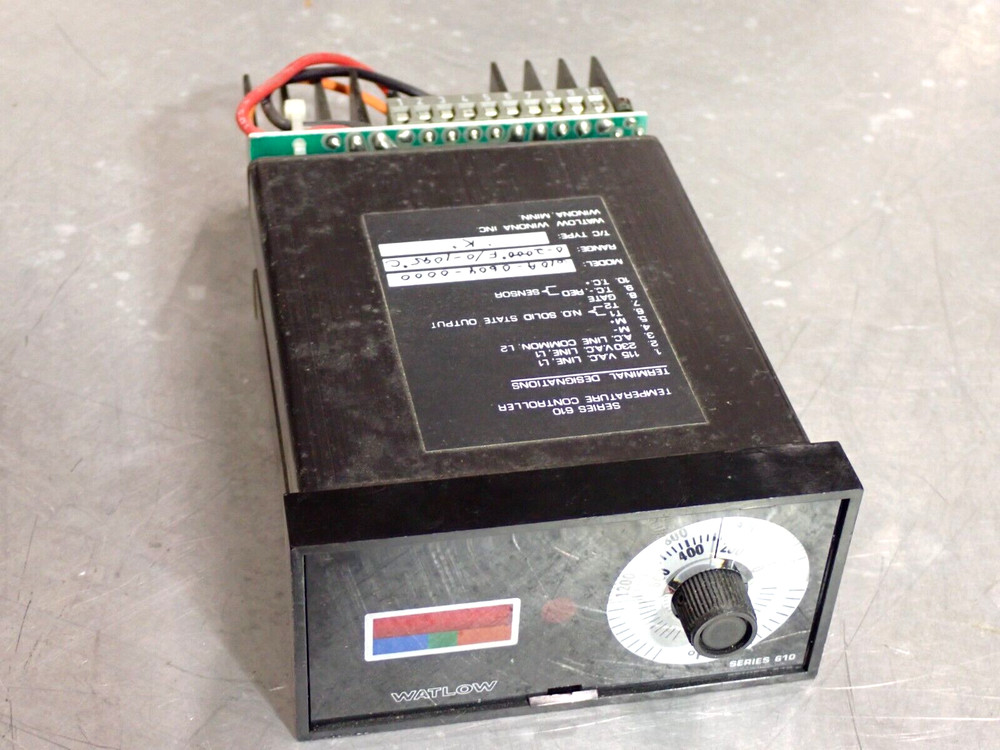 WATLOW 610A-0604-0000 TYPE K TEMPERATURE CONTROLLER USED