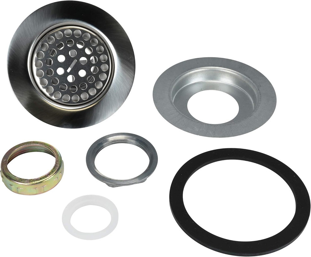 Danco 10644 4-1/2" Mobile Home Flat Top Shower Drain Strainer, Chrome