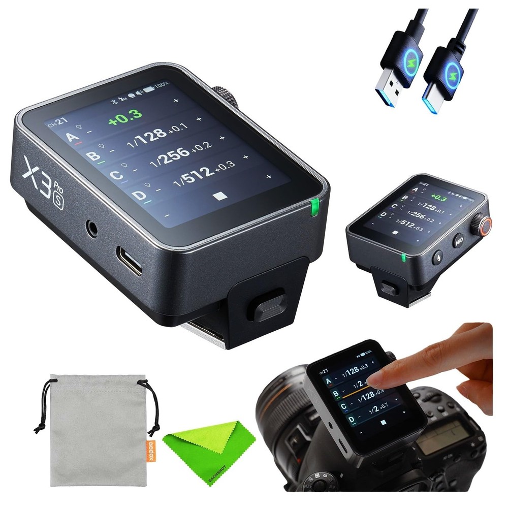 X3 PRO S Shutter Control Flash Trigger (𝐗𝟑-𝐒 𝐔𝐩𝐠𝐫𝐚𝐝𝐞) for Sony Blue...