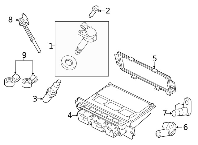 Genuine Ford Engine Camshaft Position Sensor BR3Z-6B288-B