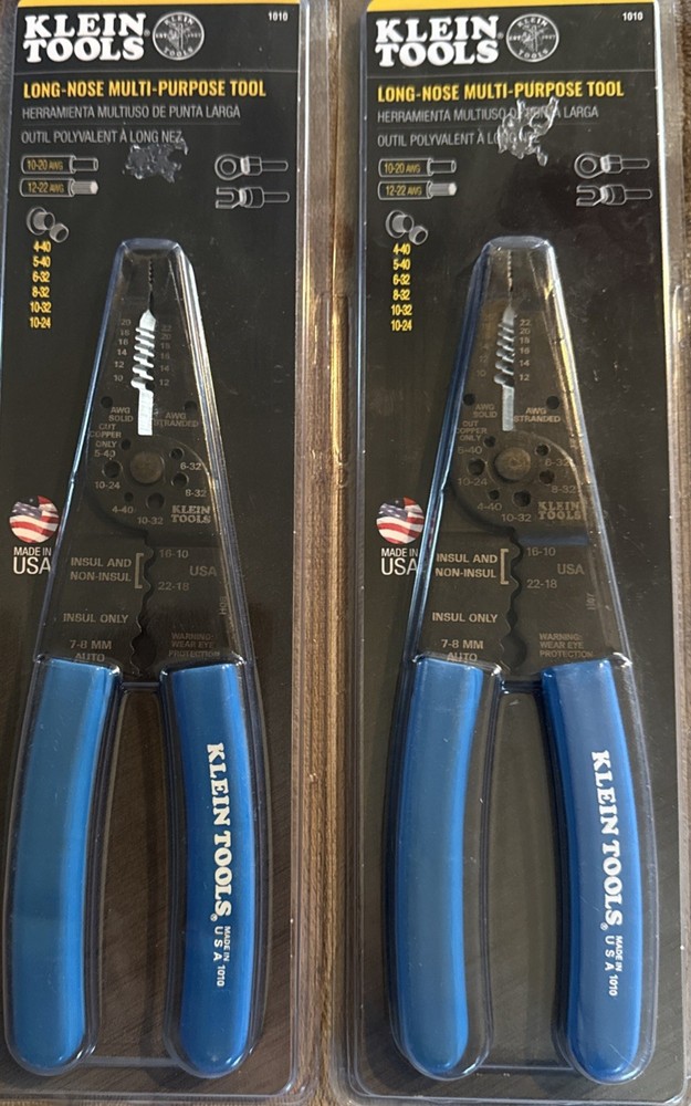 2 - NEW Klein Tools 8" Long-Nose Multi-Purpose Tool (1010)
