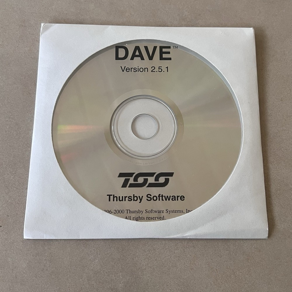 DAVE 2.5 Peer to Peer Between PCs and Macs using TCP/IP Vintage Software