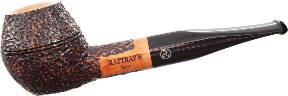 NEW !! RATTRAY'S SKYE RUSTIC 207 STRAIGHT RHODESIAN 9MM BRIAR PIPE / pfeife pipa