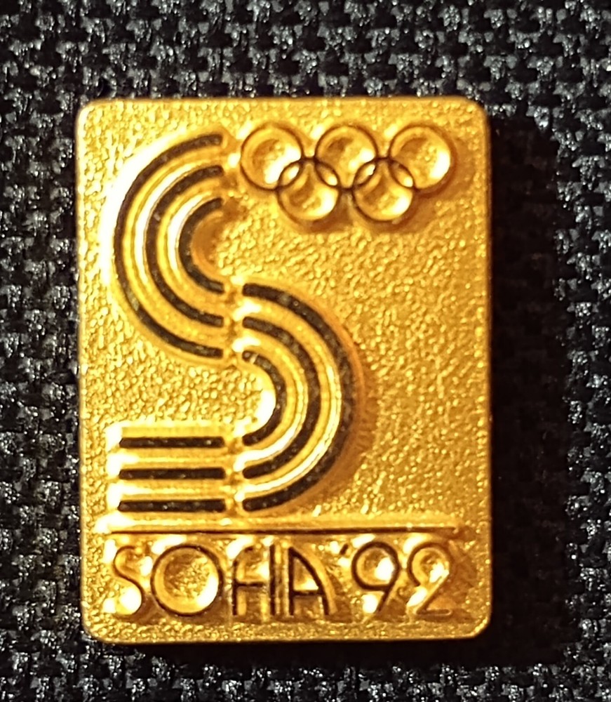 1992 GOLD SOFIA  CANDIDATE BID CITY OLYMPIC PIN