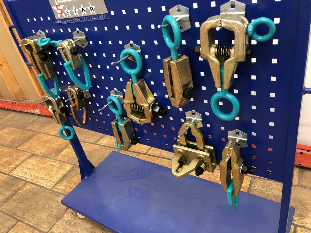 SET#47 AUTO BODY FRAME MACHINE TOOLS HEAVY 10 PIECE CLAMPS MEGA
