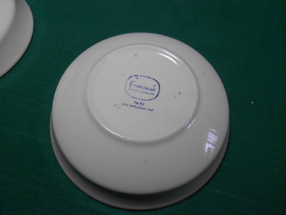 Franciscan Earthenware 2 Soup Cereal Bowls Floral