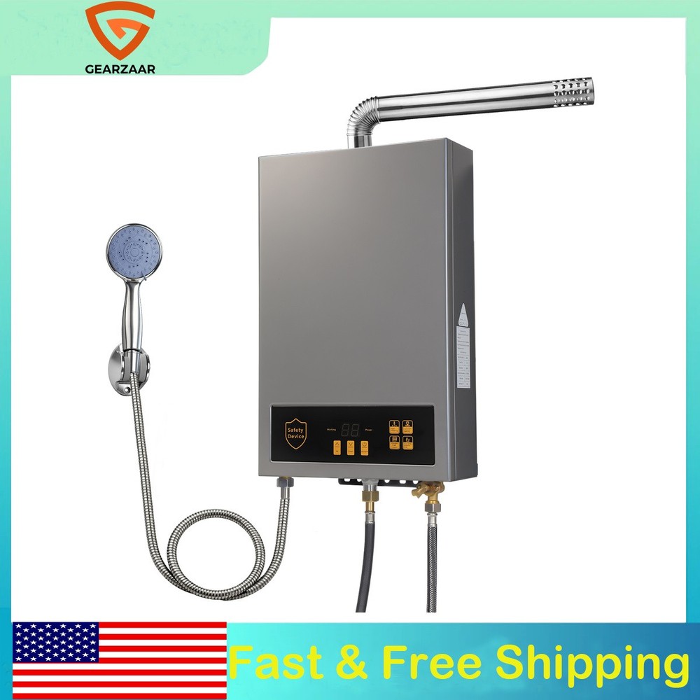 24KW 3.6GPM LPG/Propane Gas Hot Water Heater Tankless Overheat Protection