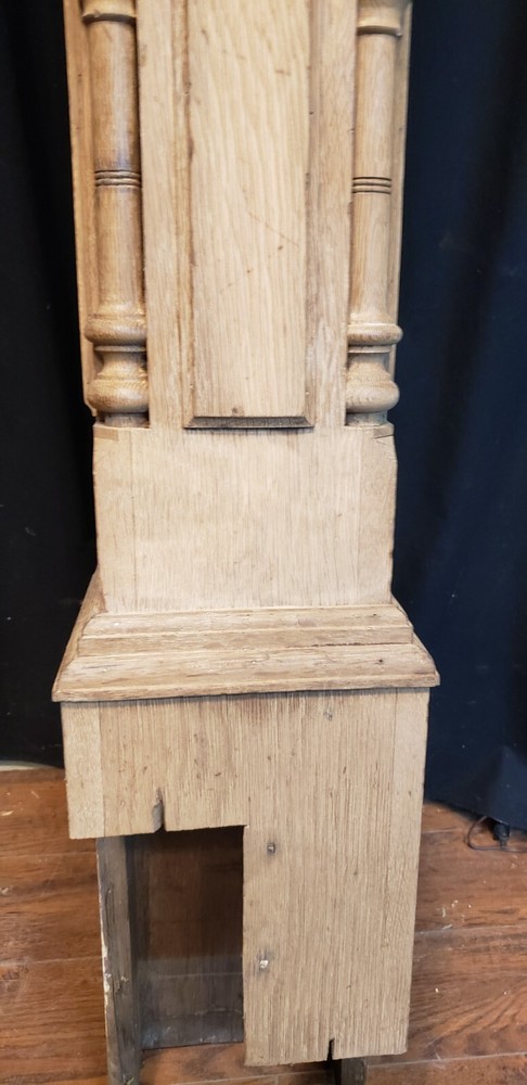 Newly Stripped Ornate Solid Oak Newel Post 53 1/2" x 9" GA9678