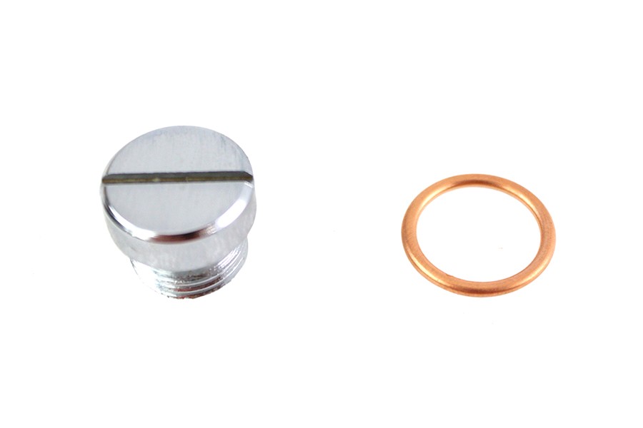 Oil Pump Screen Plug Chrome for Harley-Davidson