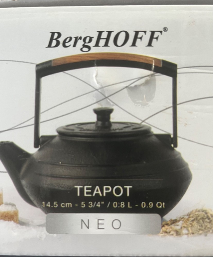 NIB BergHOFF Cast Iron Teapot NEO