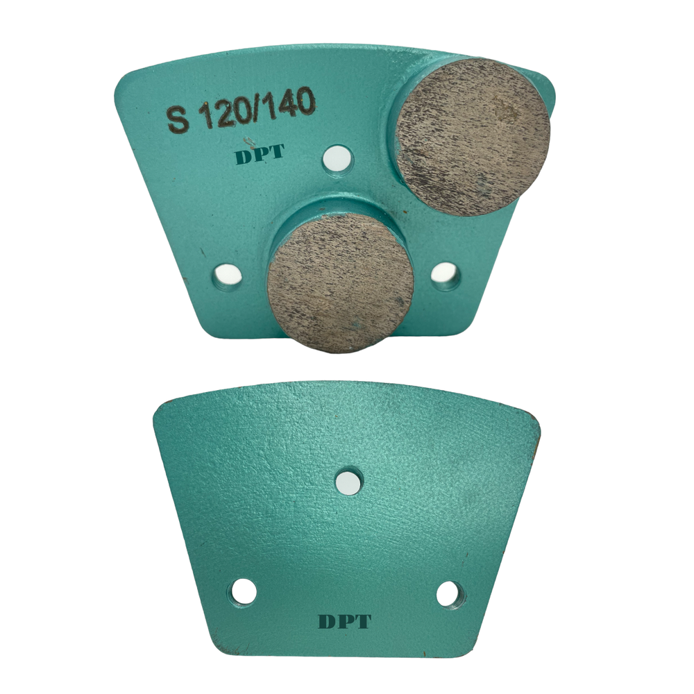 Trapezoidal Grinding Tooling for Bolt on Concrete Grinders Soft Bond 120 Grit