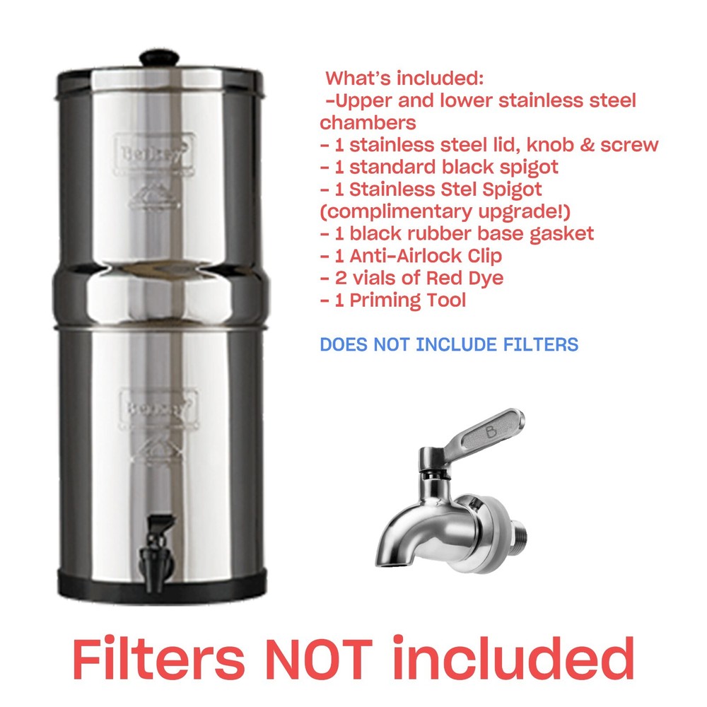 Travel Berkey Unit/Housing ONLY- Open Box (Filters NOT included PLEASE READ)