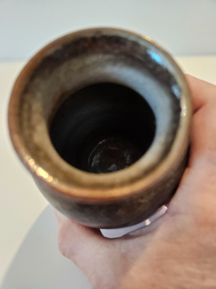 ART POTTERY VASE TWO TONE