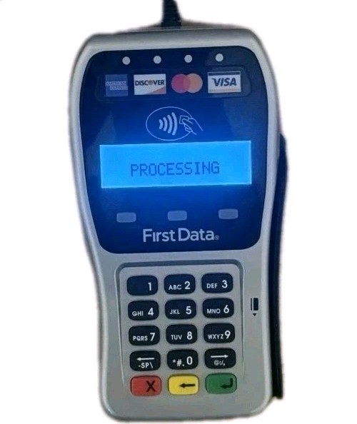 First Data FD-35 POS Credit Card Terminal Reader Tested Works