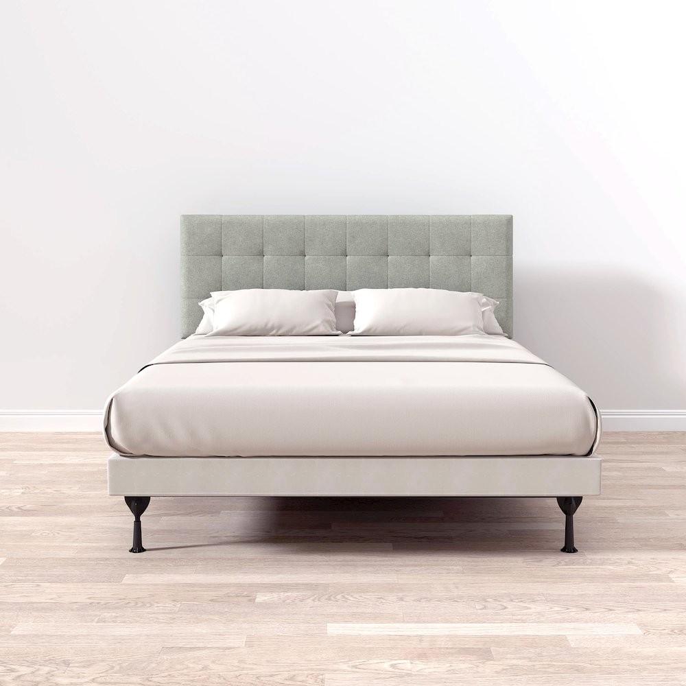 Upholstered Headboard Queen Stone