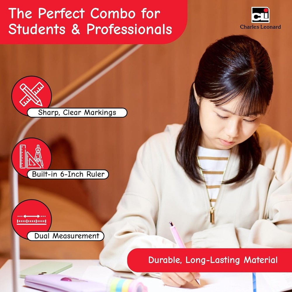 Accurate Ball Bearing Compass and Protractor Combo for Students & Professionals