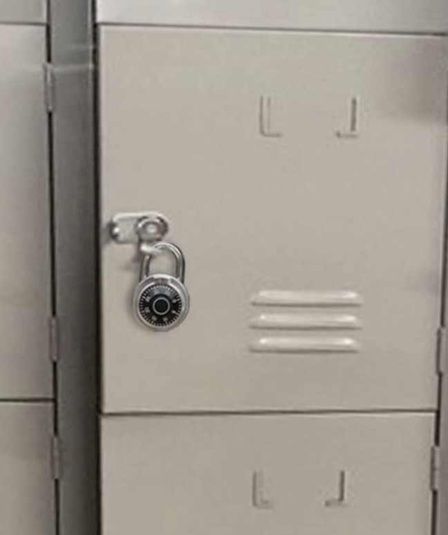 8 Pack Combination Locks, Standard Dial 2 Inches Wide, Fixed Three Digit Combo