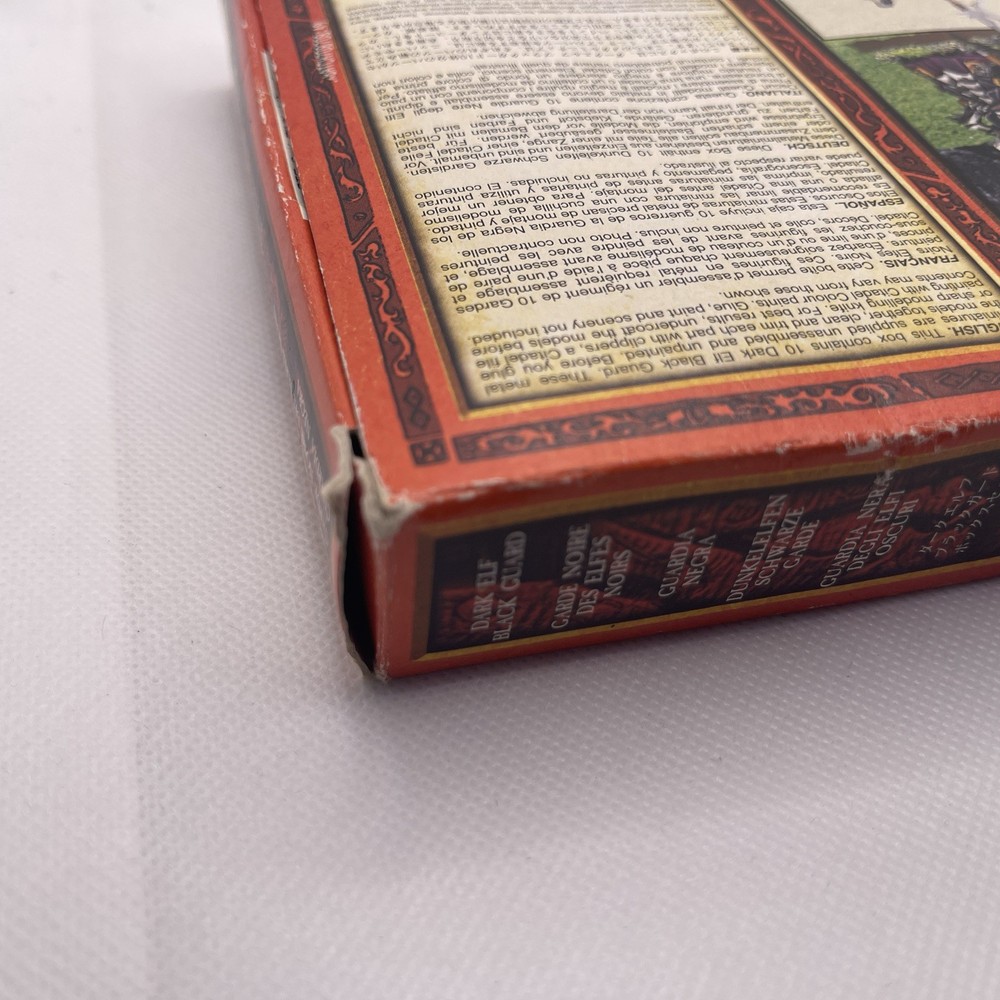 Games Workshop - Warhammer Dark Elf Black Guard Regiment BOX ONLY OOP