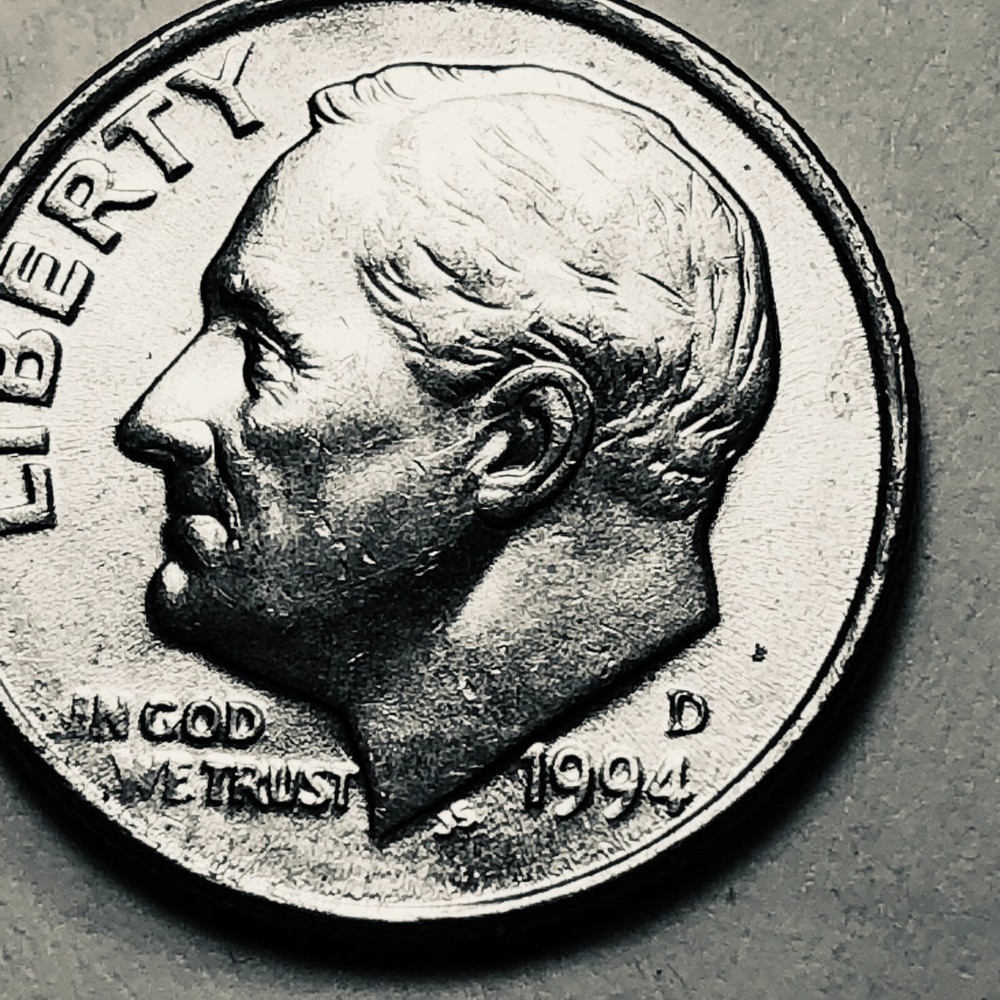 1994 D Roosevelt dime