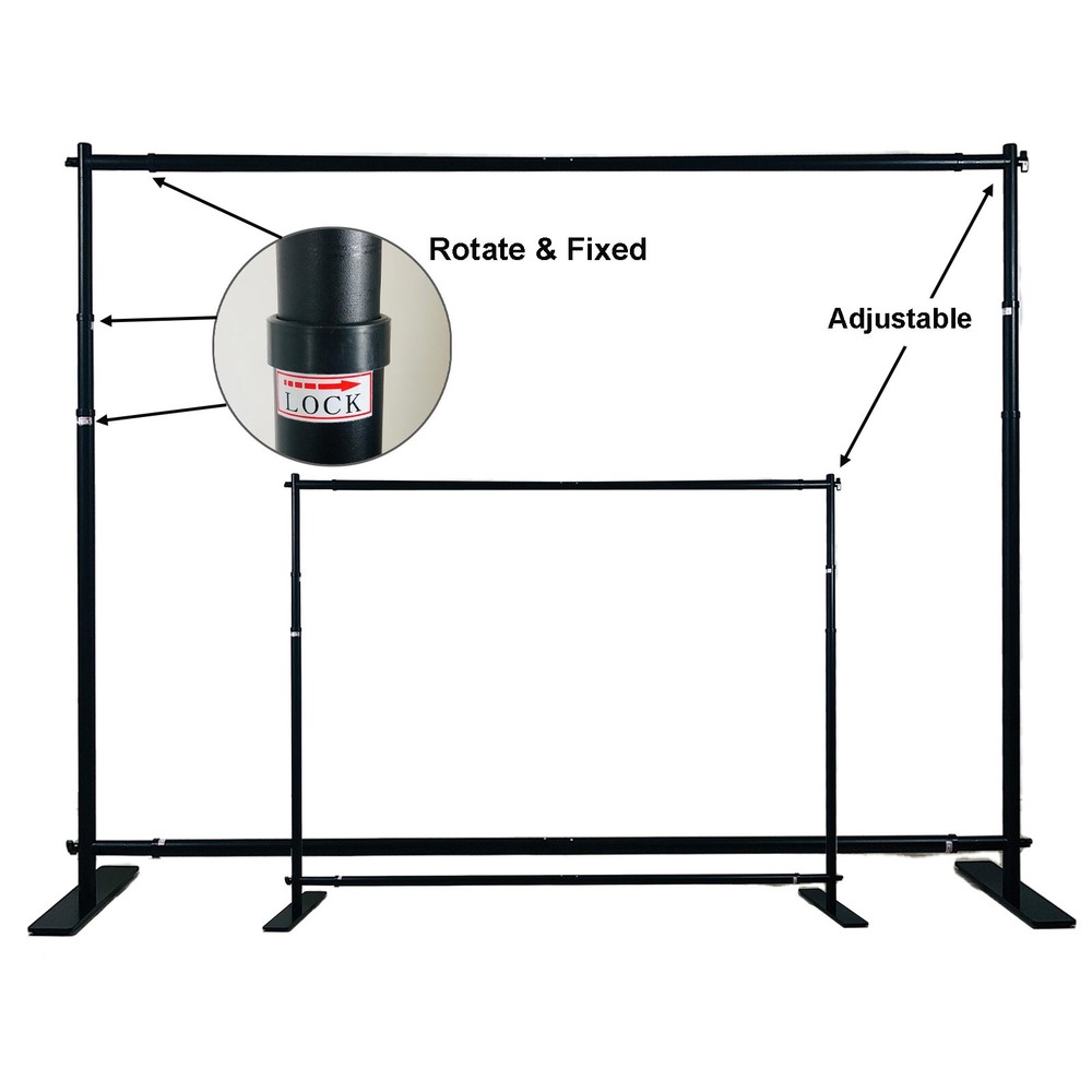 Deluxe Tube 8'x12' Step and Repeat Backdrop Display Stand (Stand ONLY)