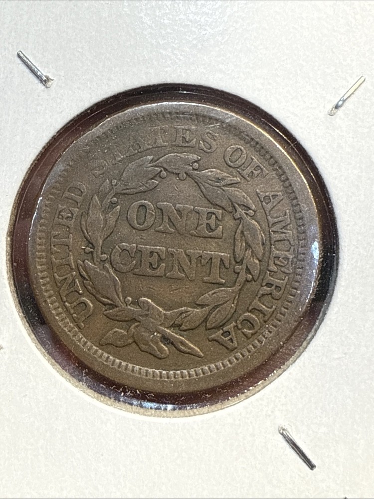 1854 Braided Hair Large Cent