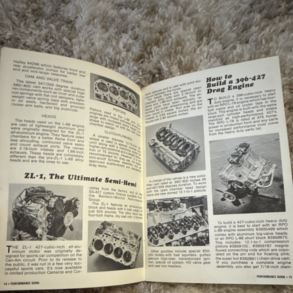 Chevy Performance Guide & Catalog 302 327 396 427 Revised Edition