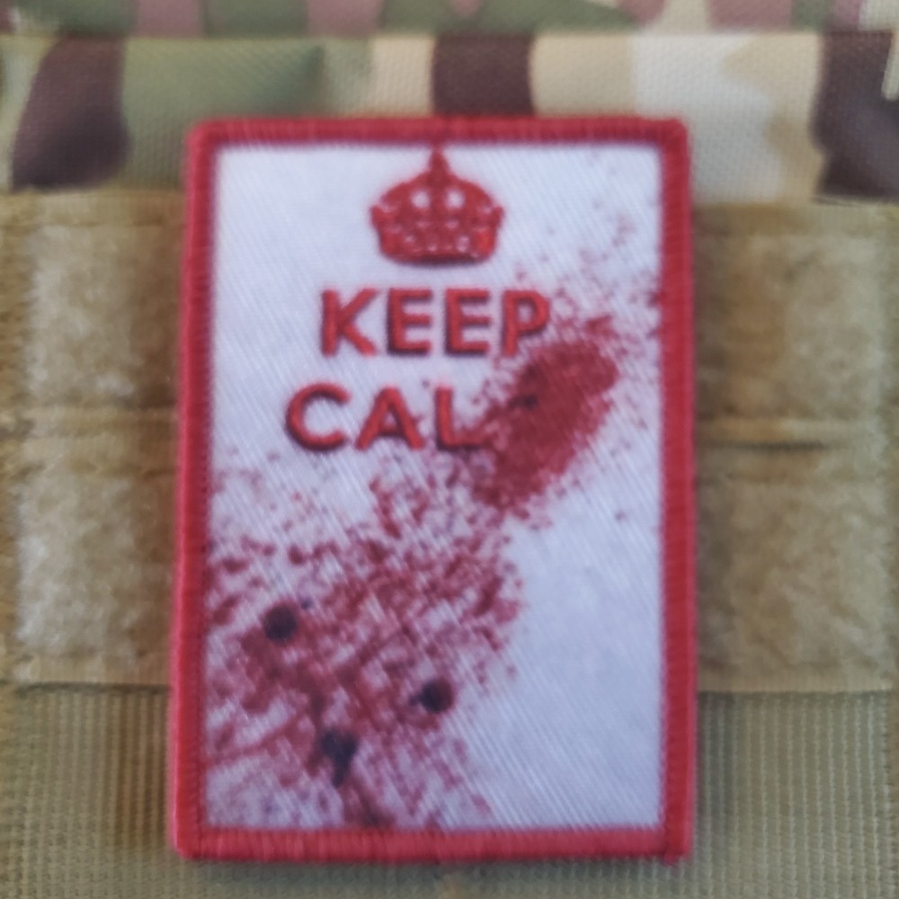 KEEP CALM Sarcastic Tactical Morale Patch Hook and Loop